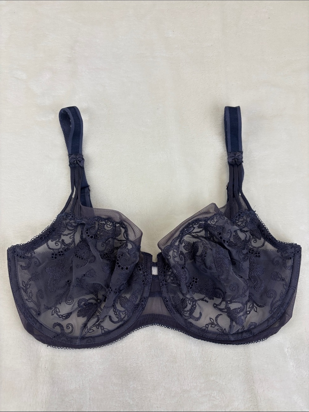 WACOAL Gray Lace Bra Size 34DD